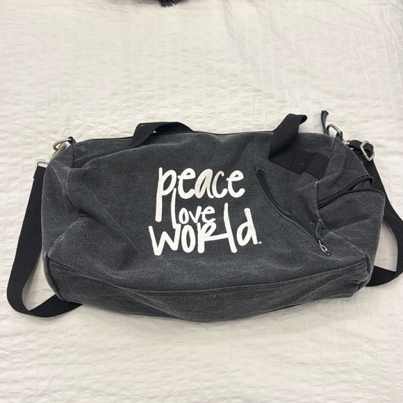 Peace Love World Duffel Bag - Picture 1 of 3